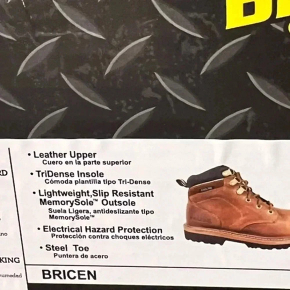 Brazos Bricen Steel Toe Boots Lace Up Work Boots Like New Cabin Core - Picture 14 of 14